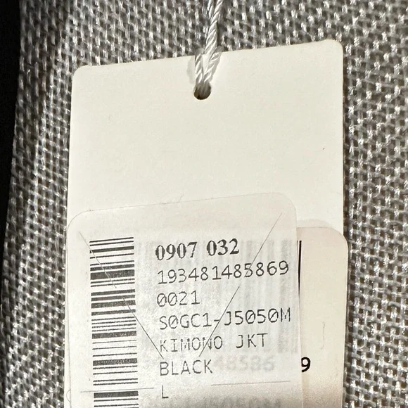 Eileen Fisher Black Kimono Jacket - Picture 2 of 7